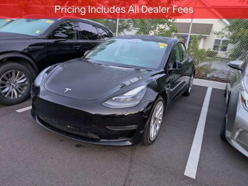 Solid Black 2022 Tesla Model 3 Long Range
