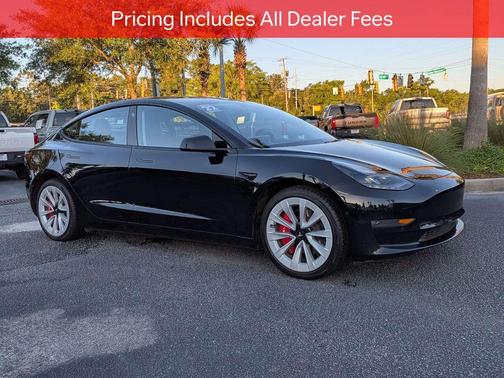 Solid Black 2022 Tesla Model 3 Long Range