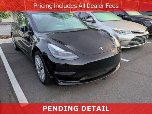 Solid Black 2022 Tesla Model 3 Long Range