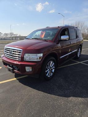 Burgundy 2010 INFINITI QX56 Base