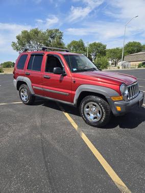 Red 2007 Jeep Liberty Sport
