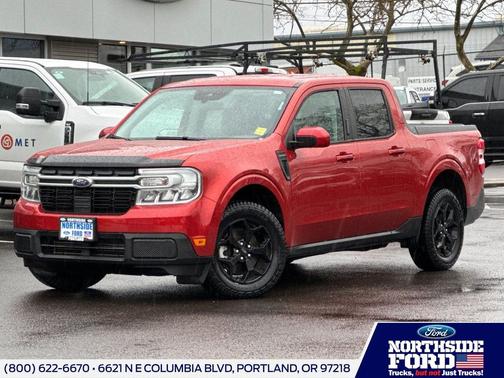 Chili Pepper Red 2022 Ford Maverick Lariat
