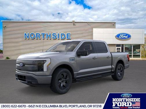 Carbonized Gray Metallic 2025 Ford F-150 Lightning Flash Truck