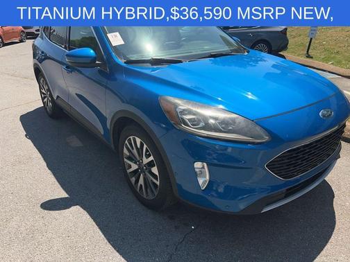 Blue Metallic 2020 Ford Escape Titanium Hybrid