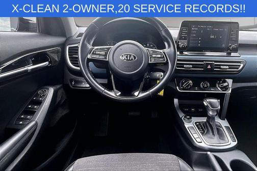 Dark Ocean Blue / White Roof 2021 Kia Seltos S