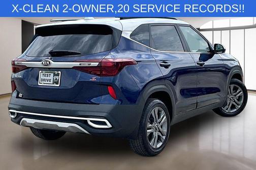 Dark Ocean Blue / White Roof 2021 Kia Seltos S