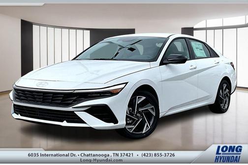 White 2025 Hyundai ELANTRA HEV SEL Sport