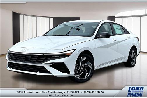 White 2025 Hyundai ELANTRA HEV SEL Sport