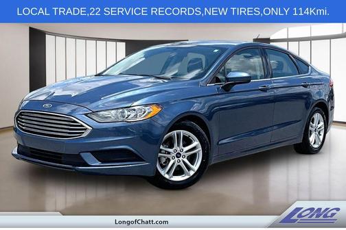 Blue Metallic 2018 Ford Fusion SE