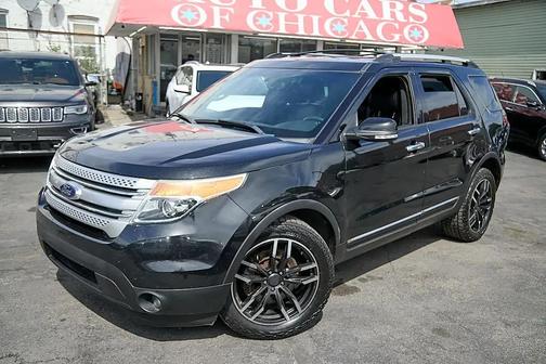 White Platinum Metallic Tri-Coat 2015 Ford Explorer XLT