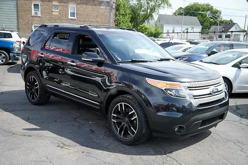 White Platinum Metallic Tri-Coat 2015 Ford Explorer XLT