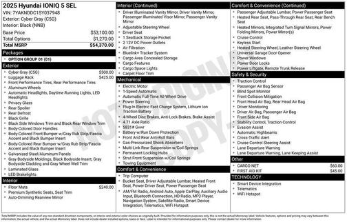 2025 Hyundai IONIQ 5 SEL