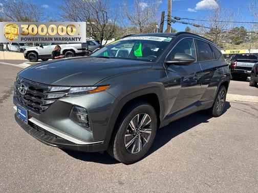 Amazon Gray 2023 Hyundai TUCSON Hybrid Blue