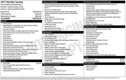 2017 Kia Niro Touring