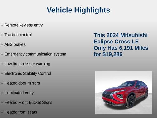 2024 Mitsubishi Eclipse Cross LE