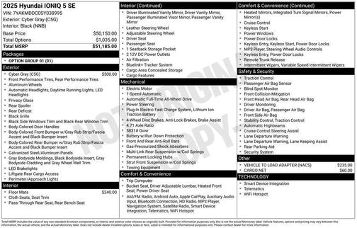 2025 Hyundai IONIQ 5 SE