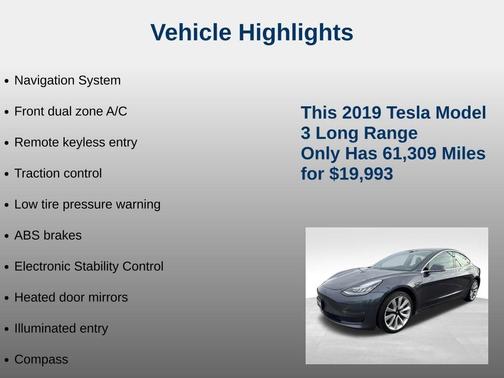 2019 Tesla Model 3 Long Range
