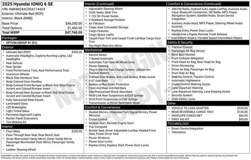 2025 Hyundai IONIQ 6 SE