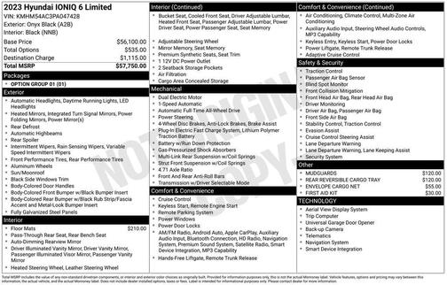 Onyx Black 2023 Hyundai IONIQ 6 Limited