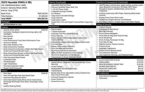 2025 Hyundai IONIQ 6 SEL