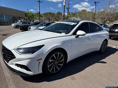 White 2023 Hyundai SONATA Limited