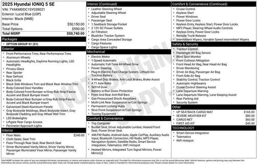 2025 Hyundai IONIQ 5 SE