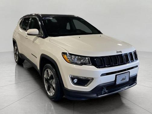 Pearl White Tri-Coat 2019 Jeep Compass Limited