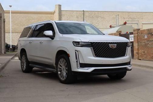 Crystal White Tricoat 2022 Cadillac Escalade ESV Premium Luxury