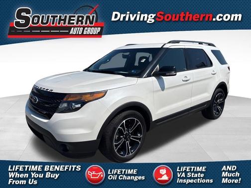 White Platinum Clearcoat Metallic 2015 Ford Explorer Sport