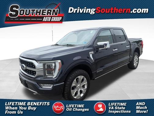 Antimatter Blue Metallic 2021 Ford F-150 Platinum