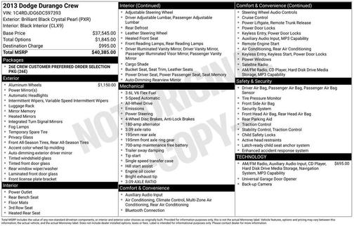 Brilliant Black Crystal Pearlcoat 2013 Dodge Durango Crew