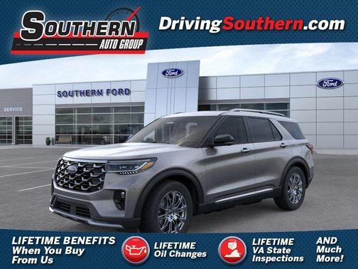 Gray Metallic 2026 Ford Explorer Platinum