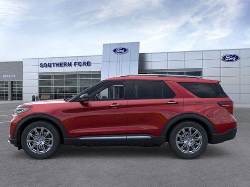 Red Metallic 2026 Ford Explorer Platinum