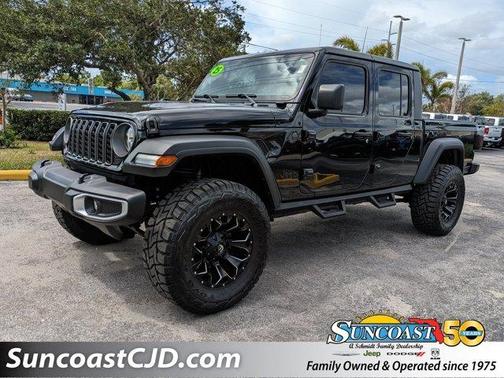 Black 2025 Jeep Gladiator Sport
