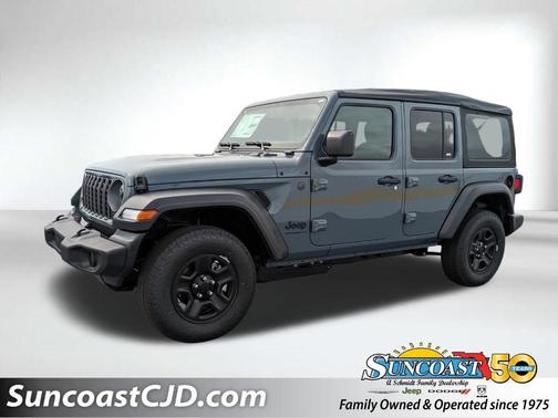 Gray 2026 Jeep Wrangler Sport