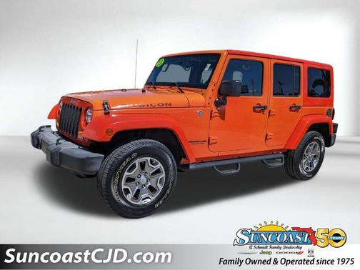 Orange 2015 Jeep Wrangler Unlimited Rubicon