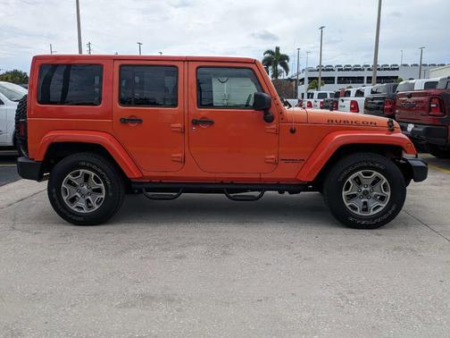 Orange 2015 Jeep Wrangler Unlimited Rubicon