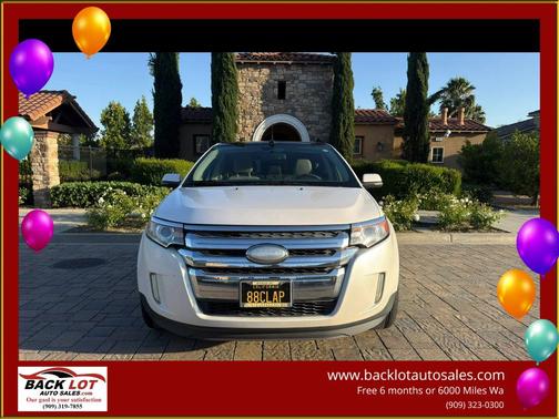 White Platinum Tri-Coat Metallic 2013 Ford Edge Limited