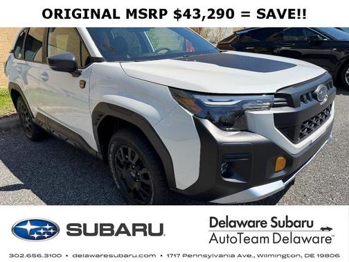 Crystal White Pearl 2026 Subaru Forester Wilderness