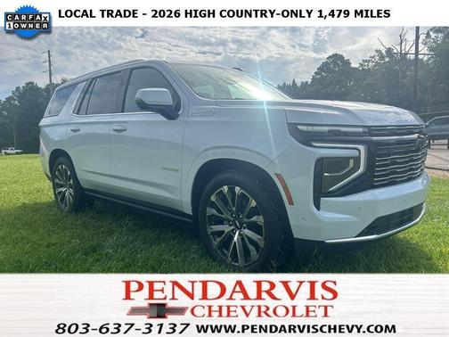 Polar White 2026 Chevrolet Tahoe High Country