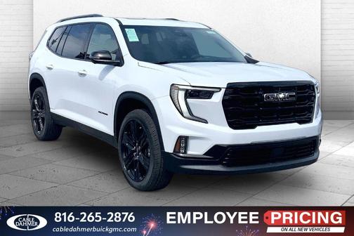 Glacier White 2026 GMC Acadia Elevation