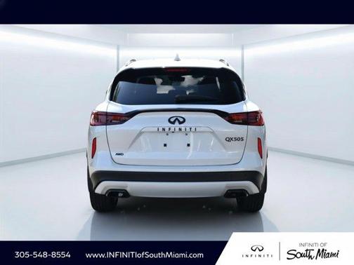Radiant White 2025 INFINITI QX50 SPORT