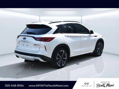 Radiant White 2025 INFINITI QX50 SPORT