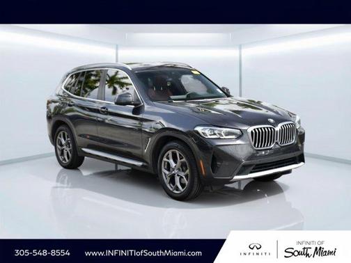 Dark Graphite Metallic 2022 BMW X3 sDrive30i