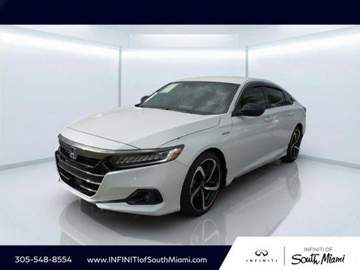 Platinum White Pearl 2022 Honda Accord Hybrid Sport