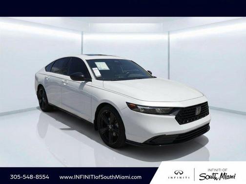 Platinum White Pearl 2023 Honda Accord Hybrid Sport-L