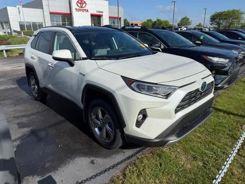 Blizzard Pearl 2021 Toyota RAV4 Hybrid Limited