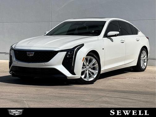 Crystal White Tricoat 2025 Cadillac CT5 Premium Luxury