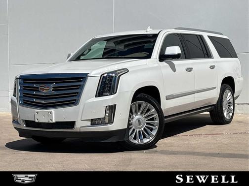 Crystal White Tricoat 2019 Cadillac Escalade ESV Platinum