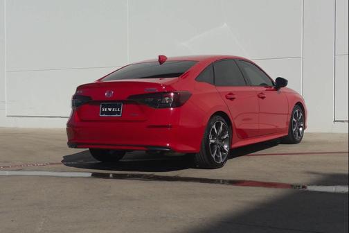 Rallye Red 2025 Honda Civic Hybrid Sport Touring